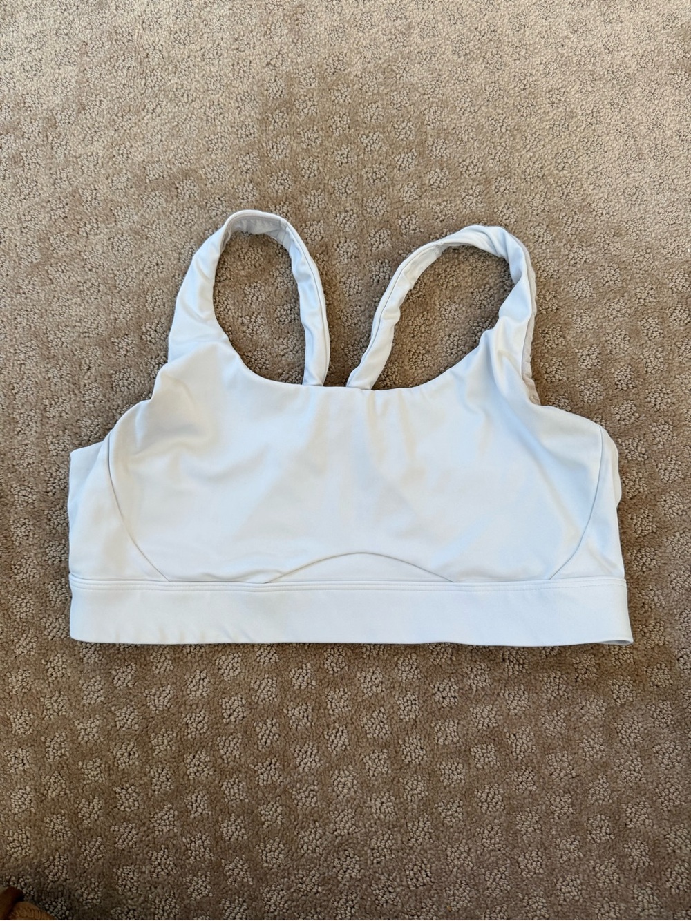 Athleta White Low-Impact Sports Bralette